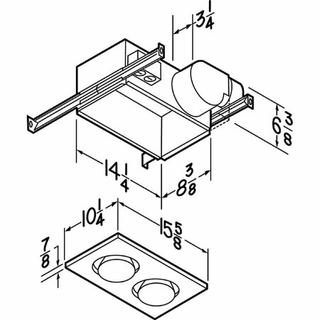 Nautilus Fan Exhaust Heat/Lite 164